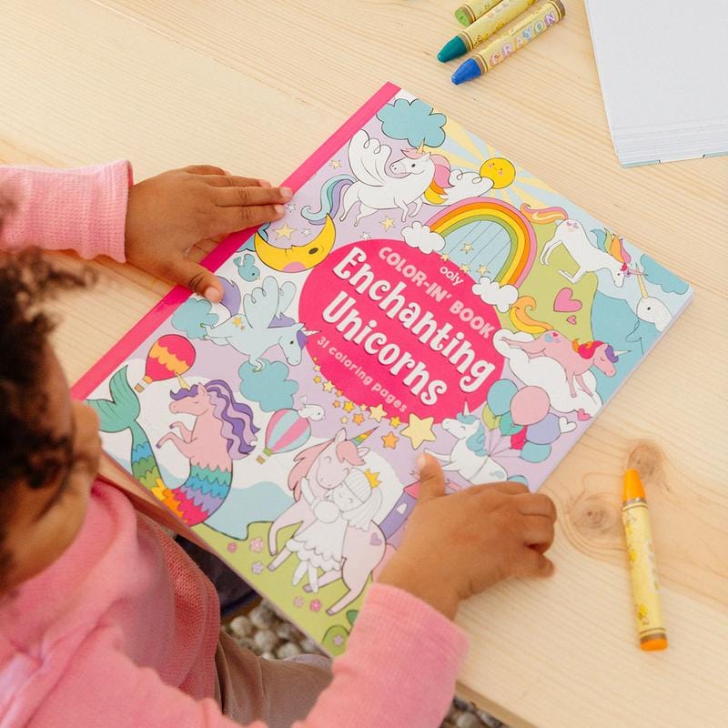 Enchanting Unicorns Color-in' Book OOLY Lil Tulips