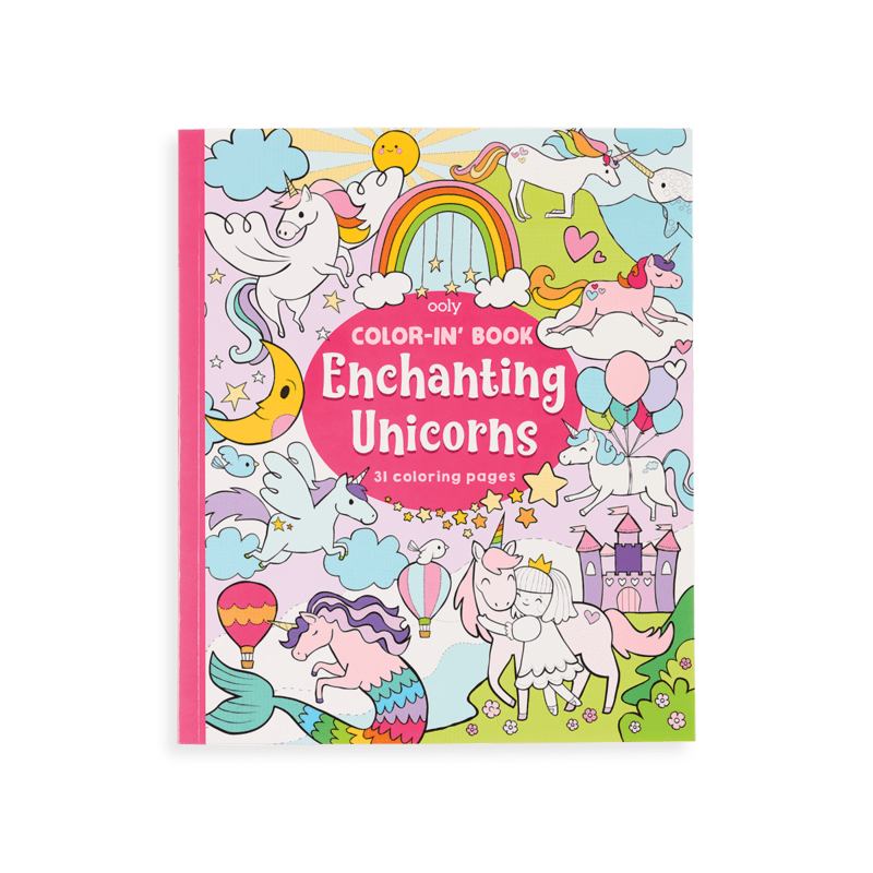 Enchanting Unicorns Color-in' Book OOLY Lil Tulips