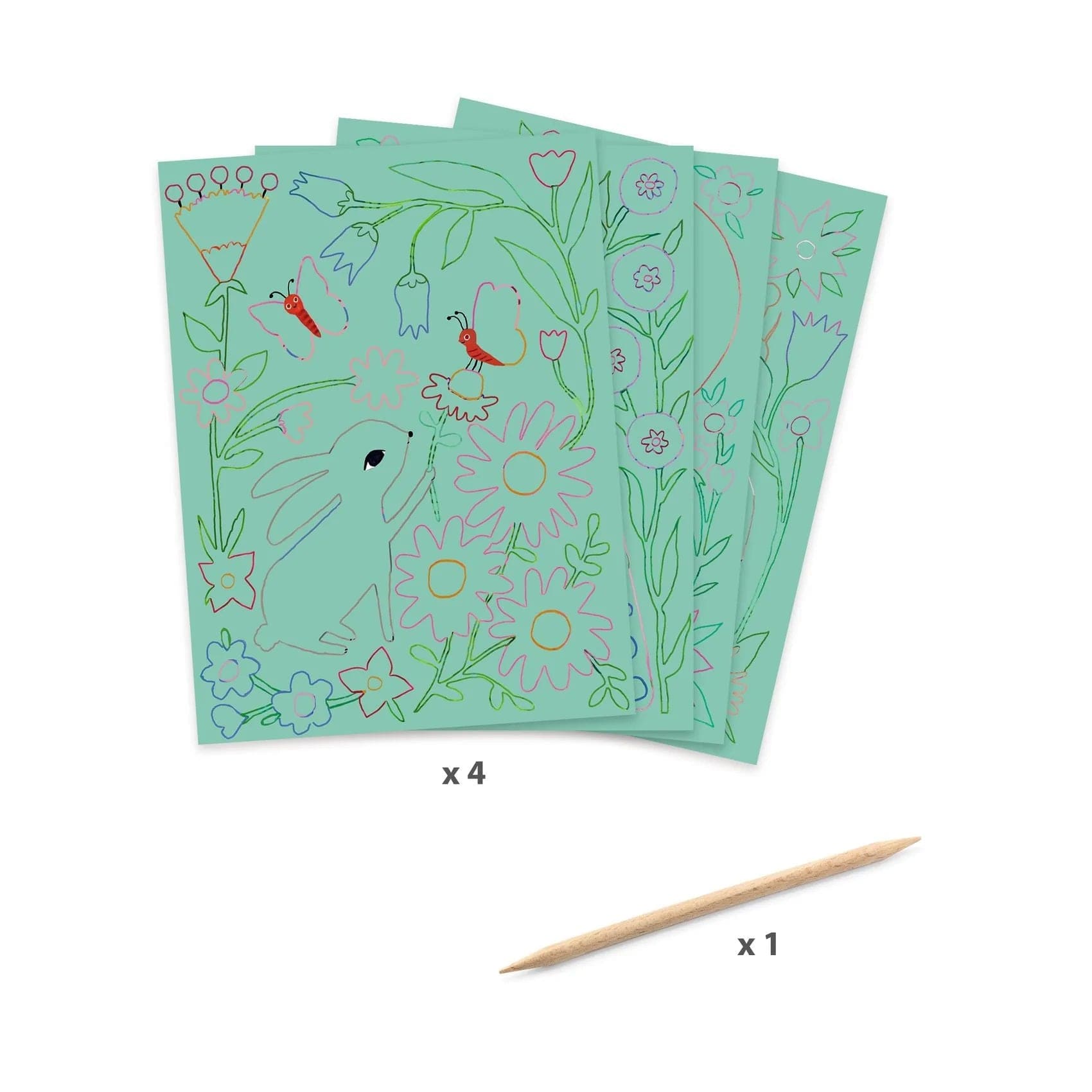 Encounters Scratch Cards Djeco Lil Tulips