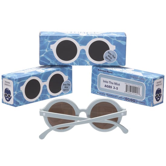 Euro Round Into the Mist Kids Sunglasses with Amber Lens Babiators Lil Tulips