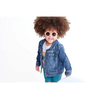 Euro Round Peachy Keen Sunglasses with Amber Lens Babiators Lil Tulips