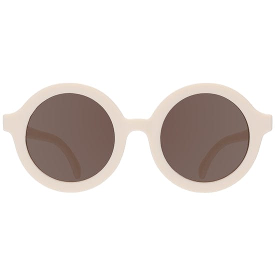 Euro Round Sweet Cream Sunglasses with Amber Lens Babiators Lil Tulips
