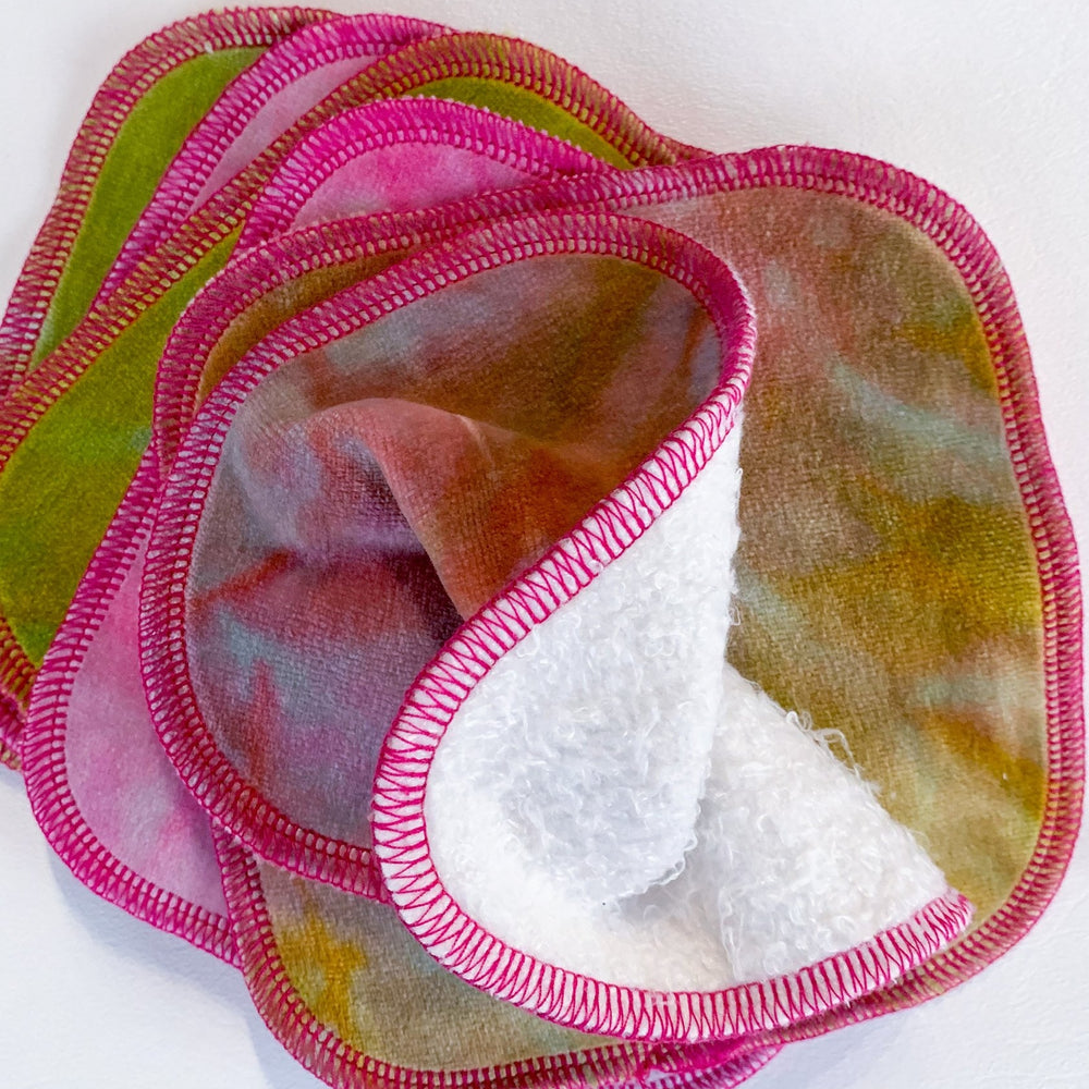 Strawberry Kiwi Smoothie 6-pack Tie Dye Organic Wipes
