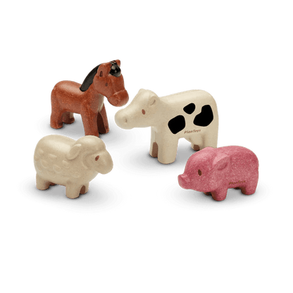 Farm Animals Set Plan Toys Lil Tulips