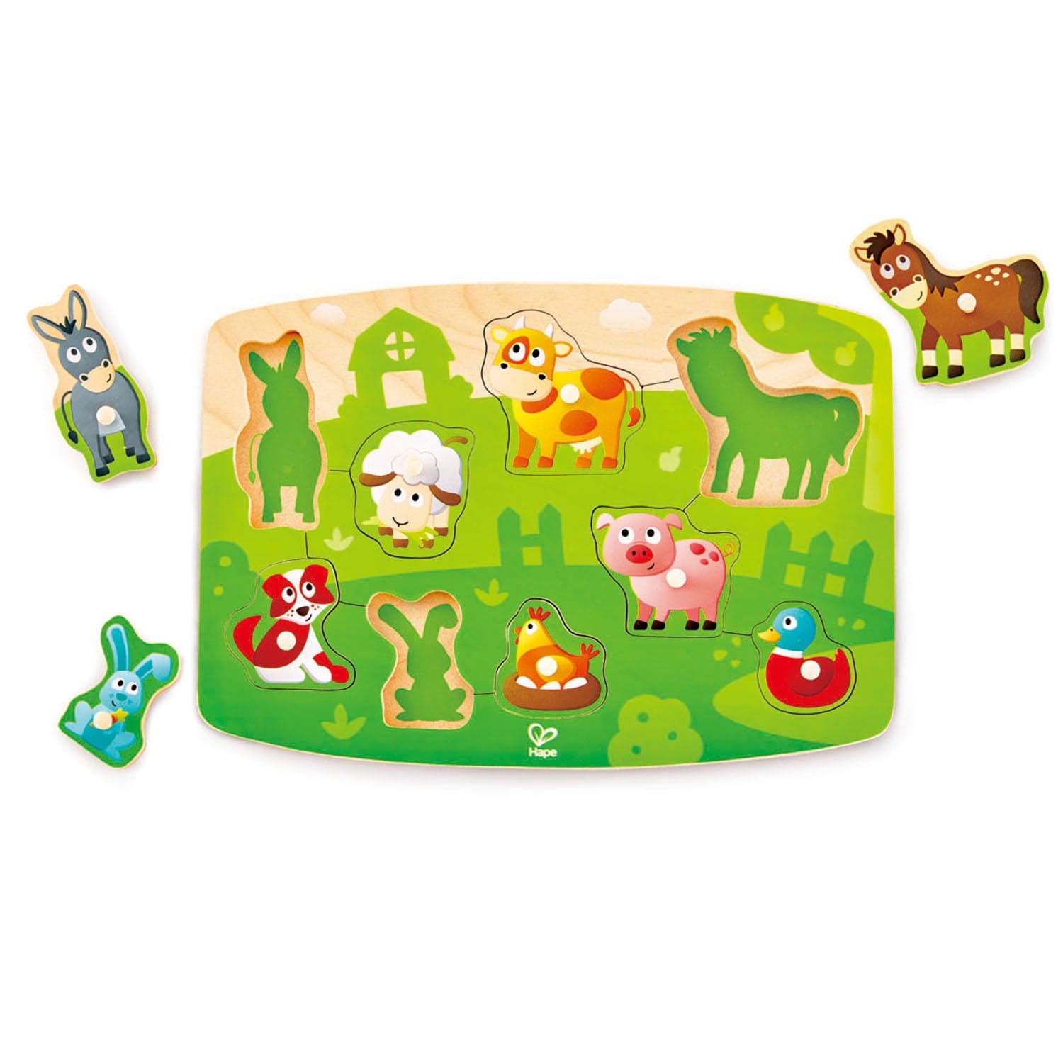 Farmyard Peg Puzzle Hape Lil Tulips