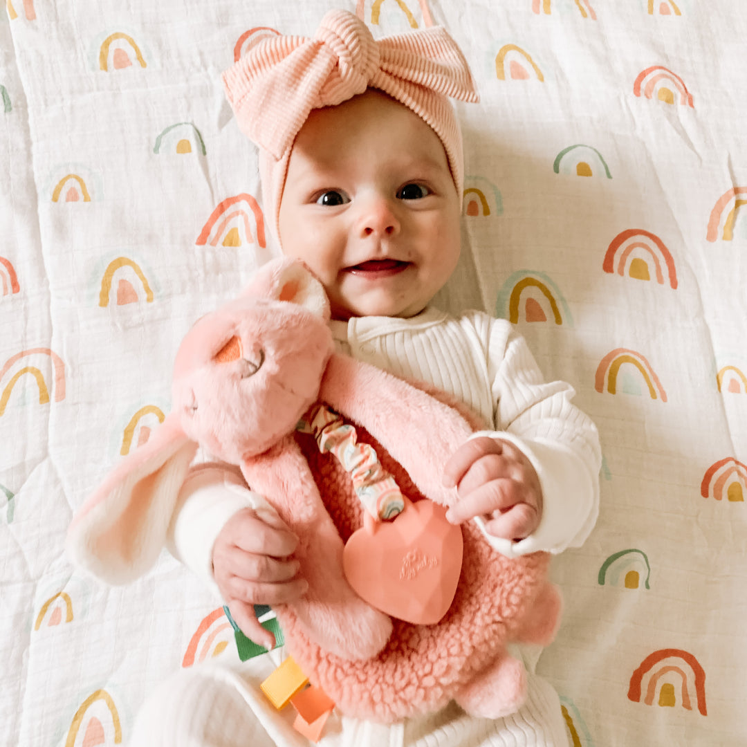 Ana the Bunny Itzy Lovey™ Plush with Silicone Teether Toy