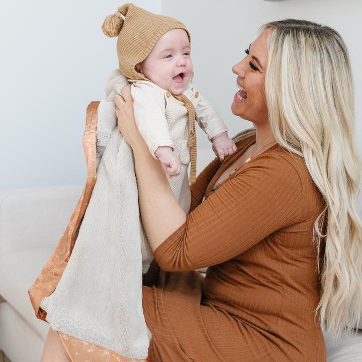 Feather Lush Sun & Sea Satin Border Blanket Saranoni Lil Tulips