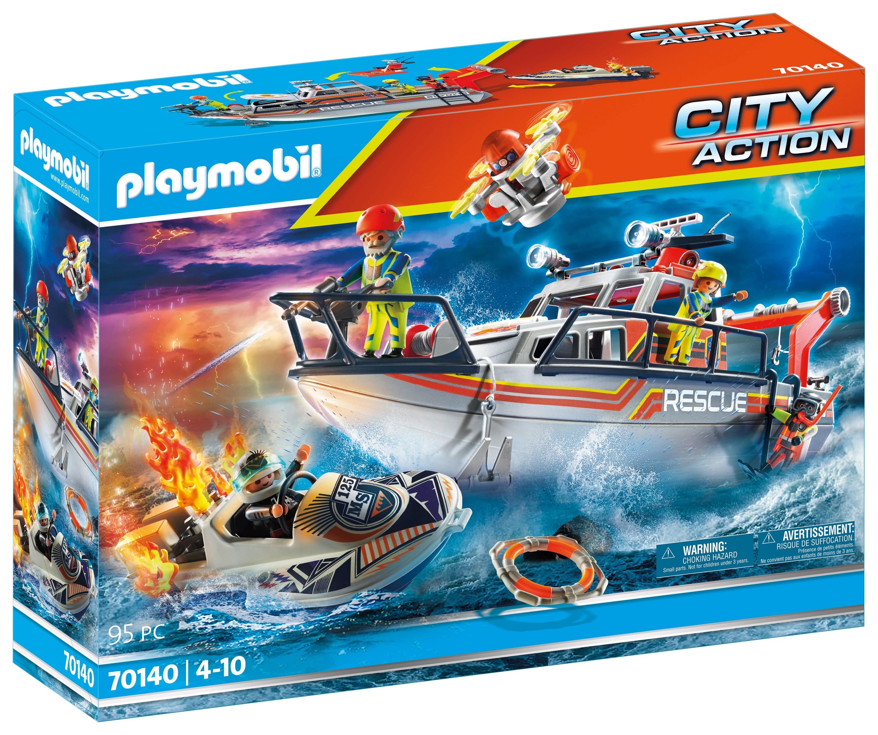  Playmobil Fire Rescue Truck : Toys & Games