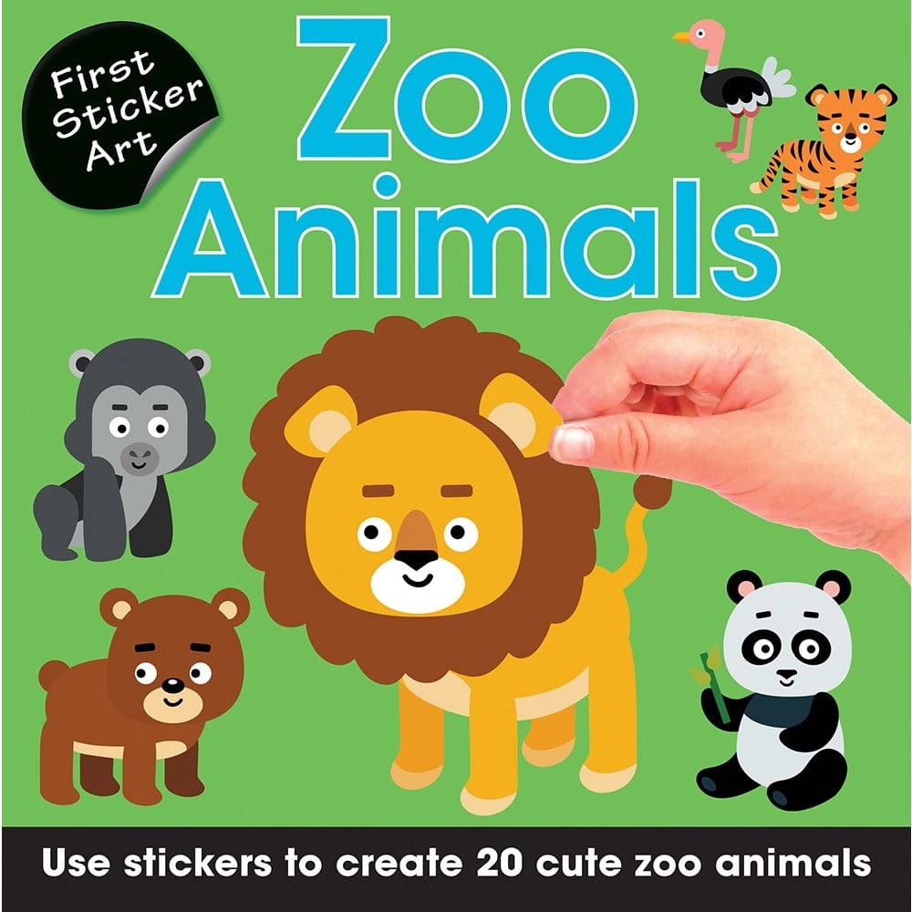 First Sticker Art: Zoo Animals SourceBooks Lil Tulips