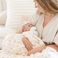 Floret Bamboo Rayon Muslin Swaddle Saranoni Lil Tulips