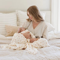 Floret Bamboo Rayon Muslin Swaddle Saranoni Lil Tulips