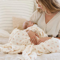Floret Bamboo Rayon Muslin Swaddle Saranoni Lil Tulips