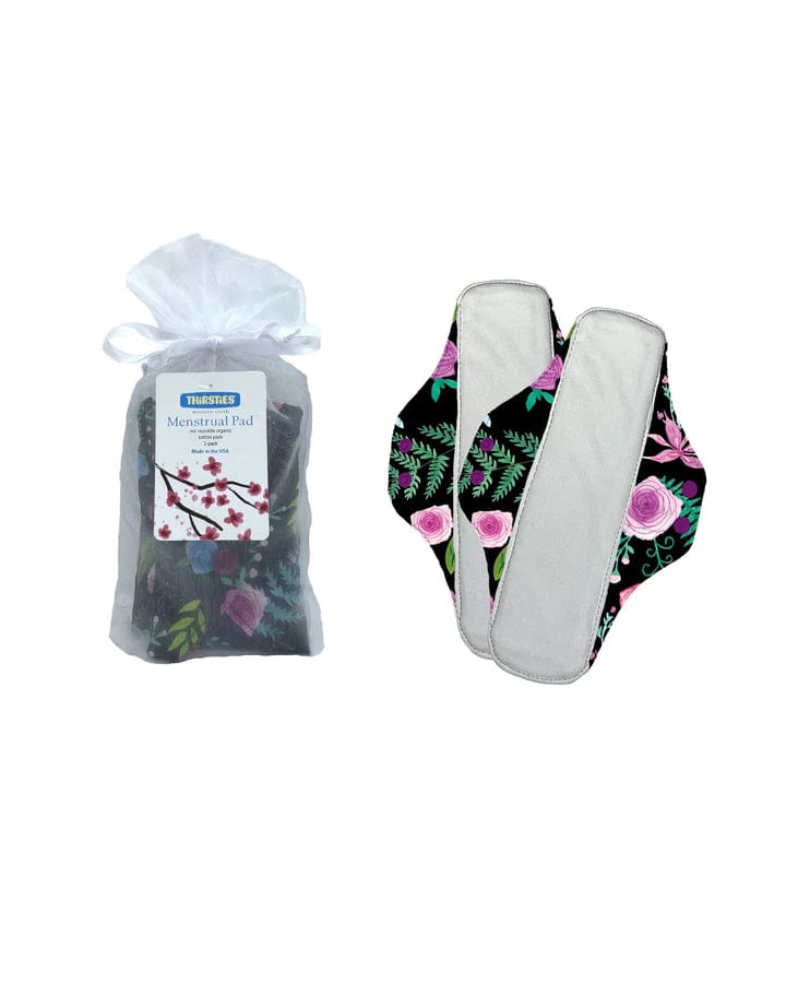 Floribunda Organic Cotton Menstrual Pad - 2 Pack Thirsties Lil Tulips