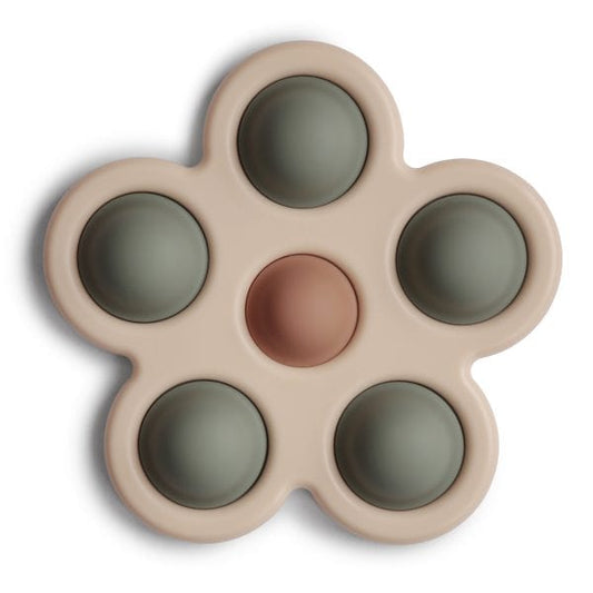 Flower Press Toy (Dried Thyme/Natural/Shifting Sand) Mushie Lil Tulips