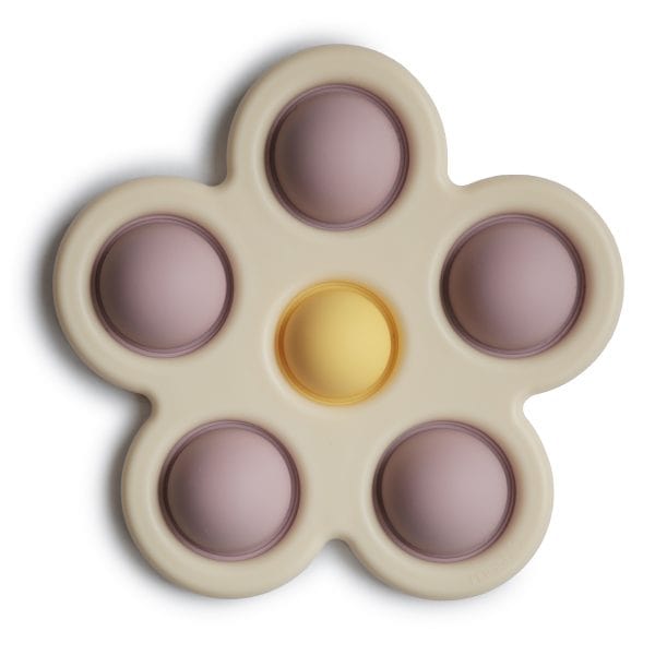 Flower Press Toy (Soft Lilac/Daffodil/Ivory) Mushie Lil Tulips