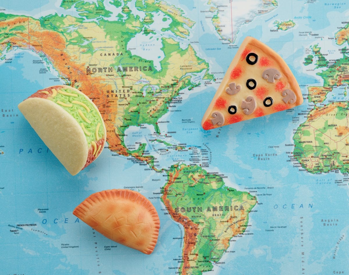 Foods of the World Sensory Play Stones Yellow Door US LLC Lil Tulips