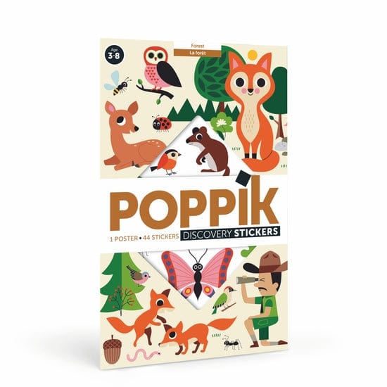 Forest Discovery Sticker Poster Poppik Lil Tulips