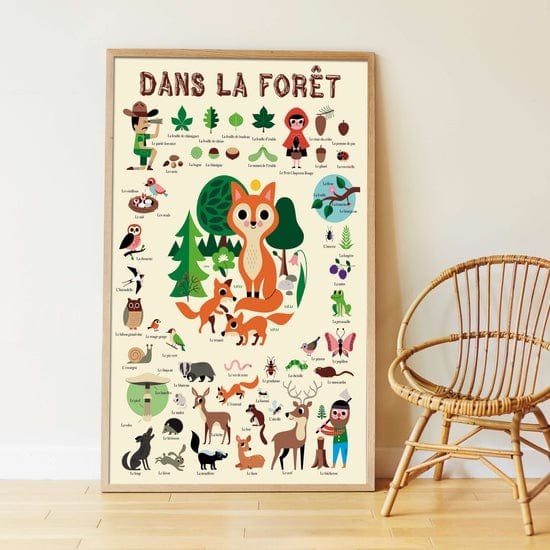Forest Discovery Sticker Poster Poppik Lil Tulips