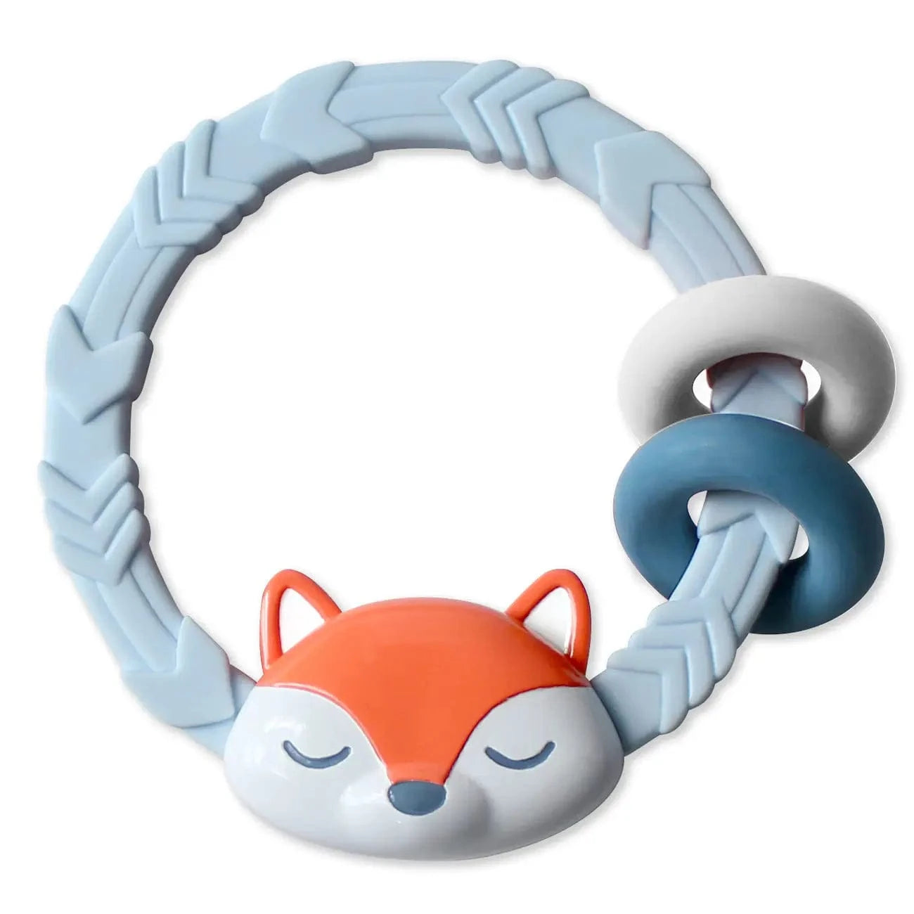 Fox Ritzy Rattle™ Silicone Teether Rattle Itzy Ritzy Pacifiers & Teethers Lil Tulips