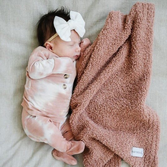 French Rose Bamboni Blanket Saranoni Lil Tulips