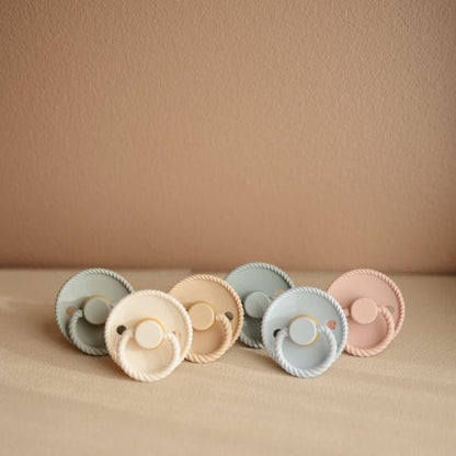 FRIGG Rope Silicone Baby Pacifier (Honey Gold / Portobello) Frigg Final Sale Lil Tulips