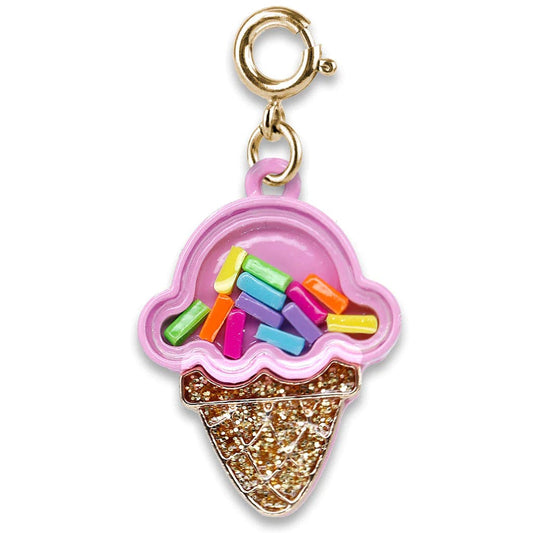 Gold Ice Cream Cone Shaker Charm Charm It! Bracelets Lil Tulips