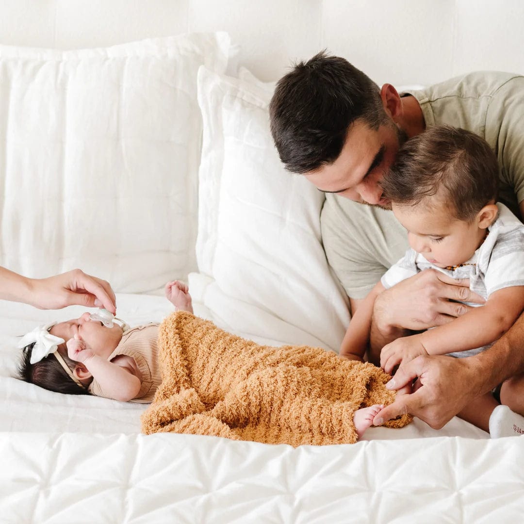 Golden Ribbed Bamboni Blanket Saranoni Lil Tulips