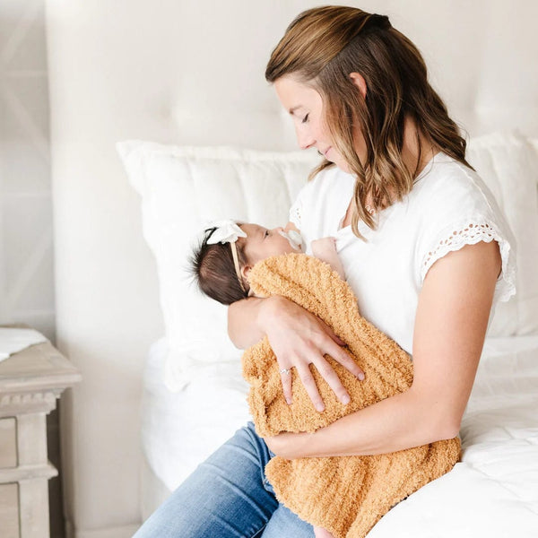 Golden Ribbed Bamboni Blanket Saranoni Lil Tulips