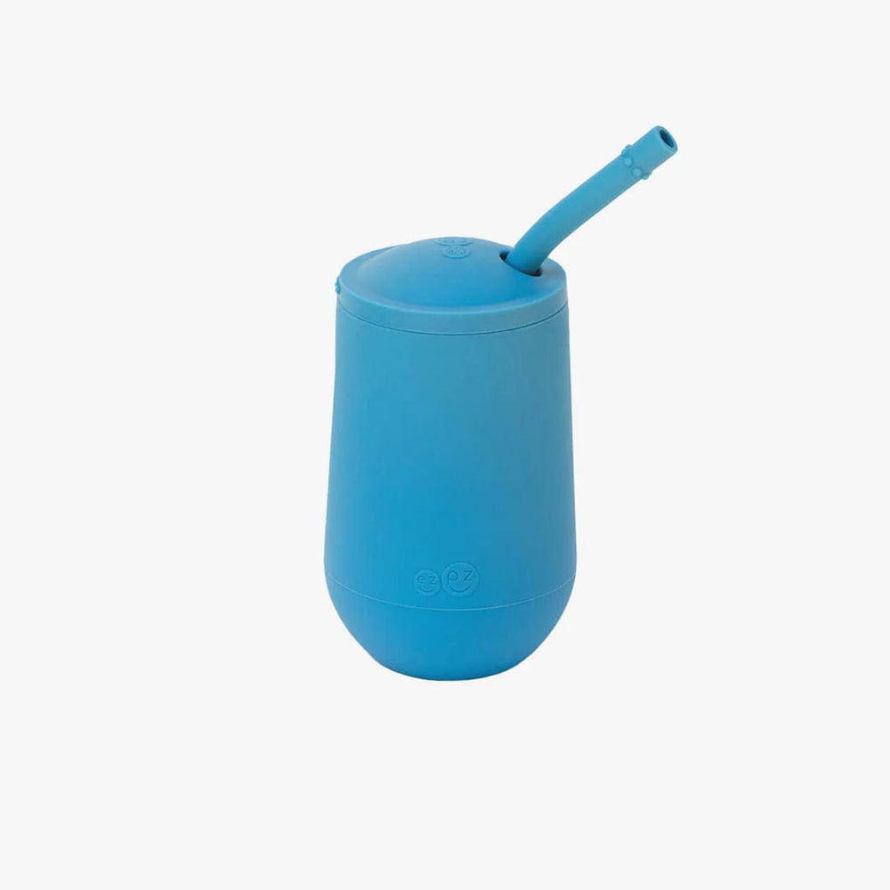 Happy Cup + Straw System - Blue Ezpz Lil Tulips
