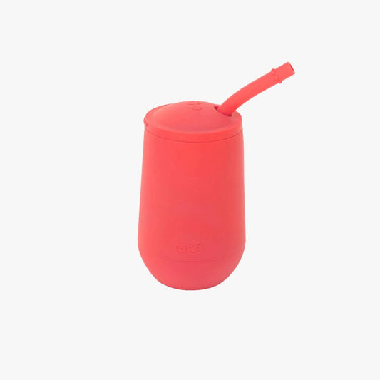 Happy Cup + Straw System - Coral Ezpz Lil Tulips