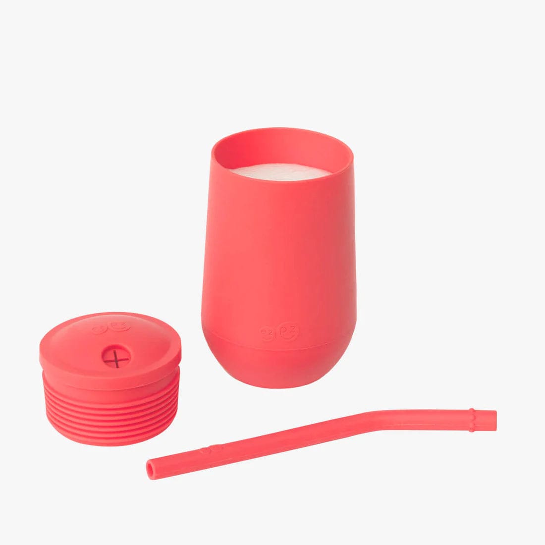 Happy Cup + Straw System - Coral Ezpz Lil Tulips