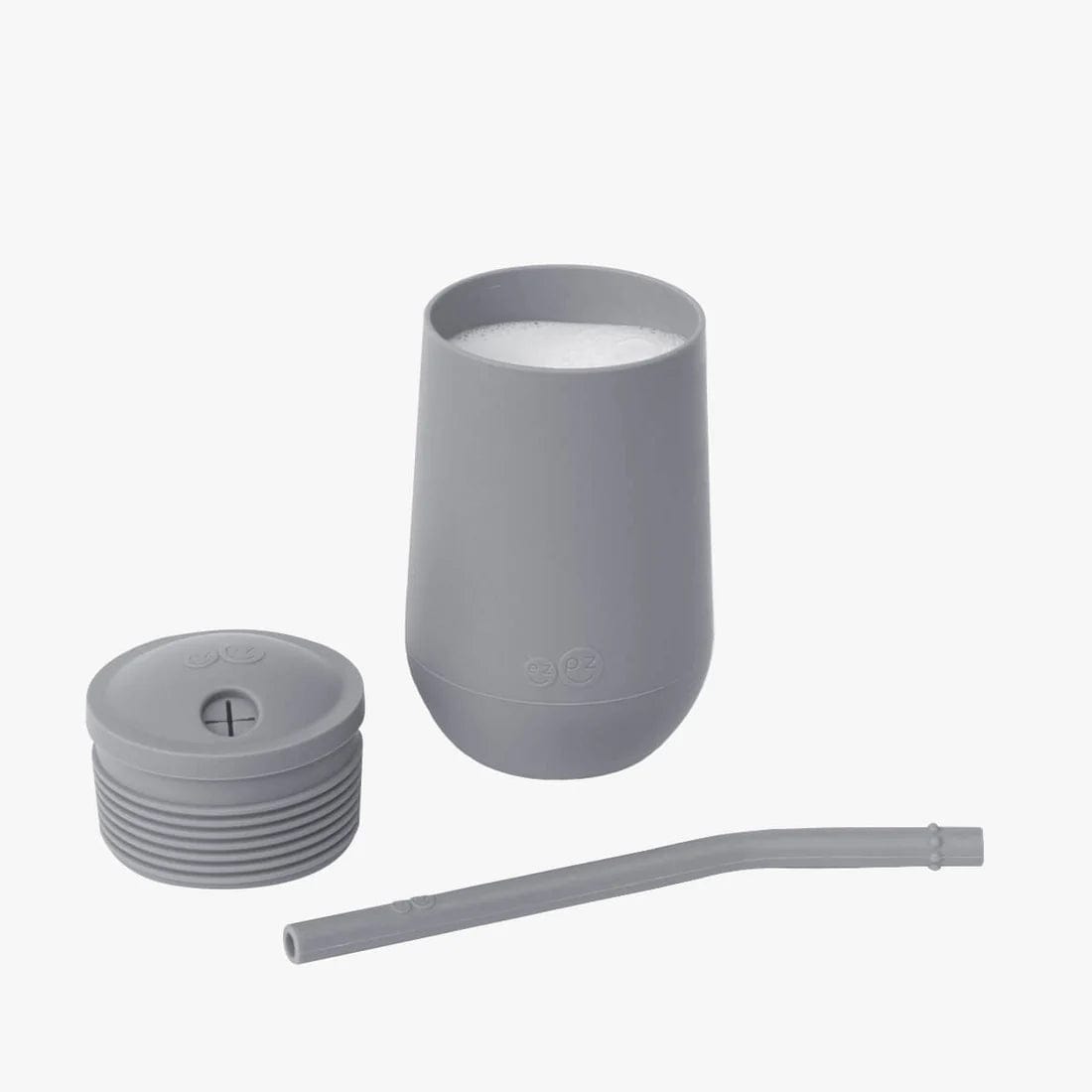 Happy Cup + Straw System - Gray Ezpz Lil Tulips