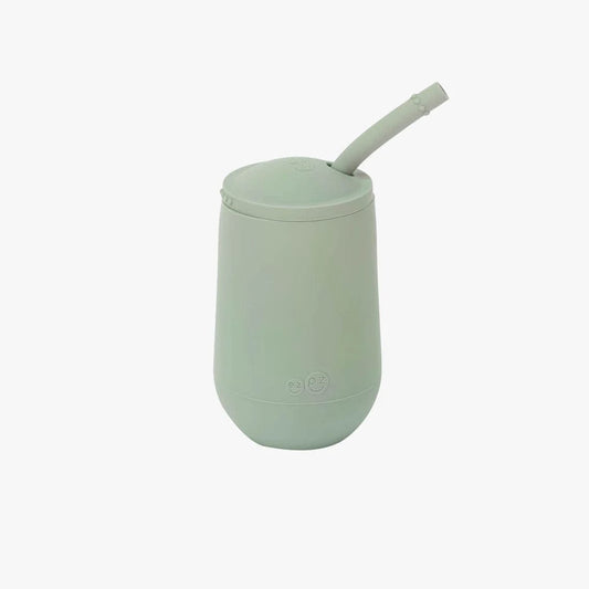 Happy Cup + Straw System - Sage Ezpz Lil Tulips