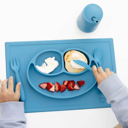 Happy Utensils - Blue Ezpz Lil Tulips