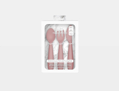 Happy Utensils - Blush Ezpz Lil Tulips