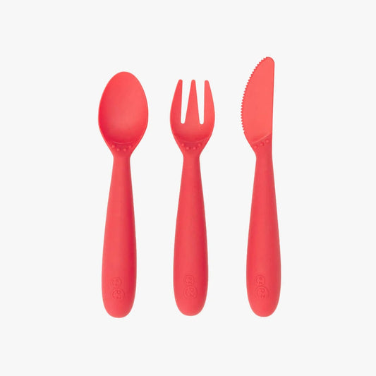 Happy Utensils - Coral Ezpz Lil Tulips