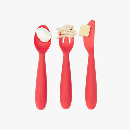 Happy Utensils - Coral Ezpz Lil Tulips
