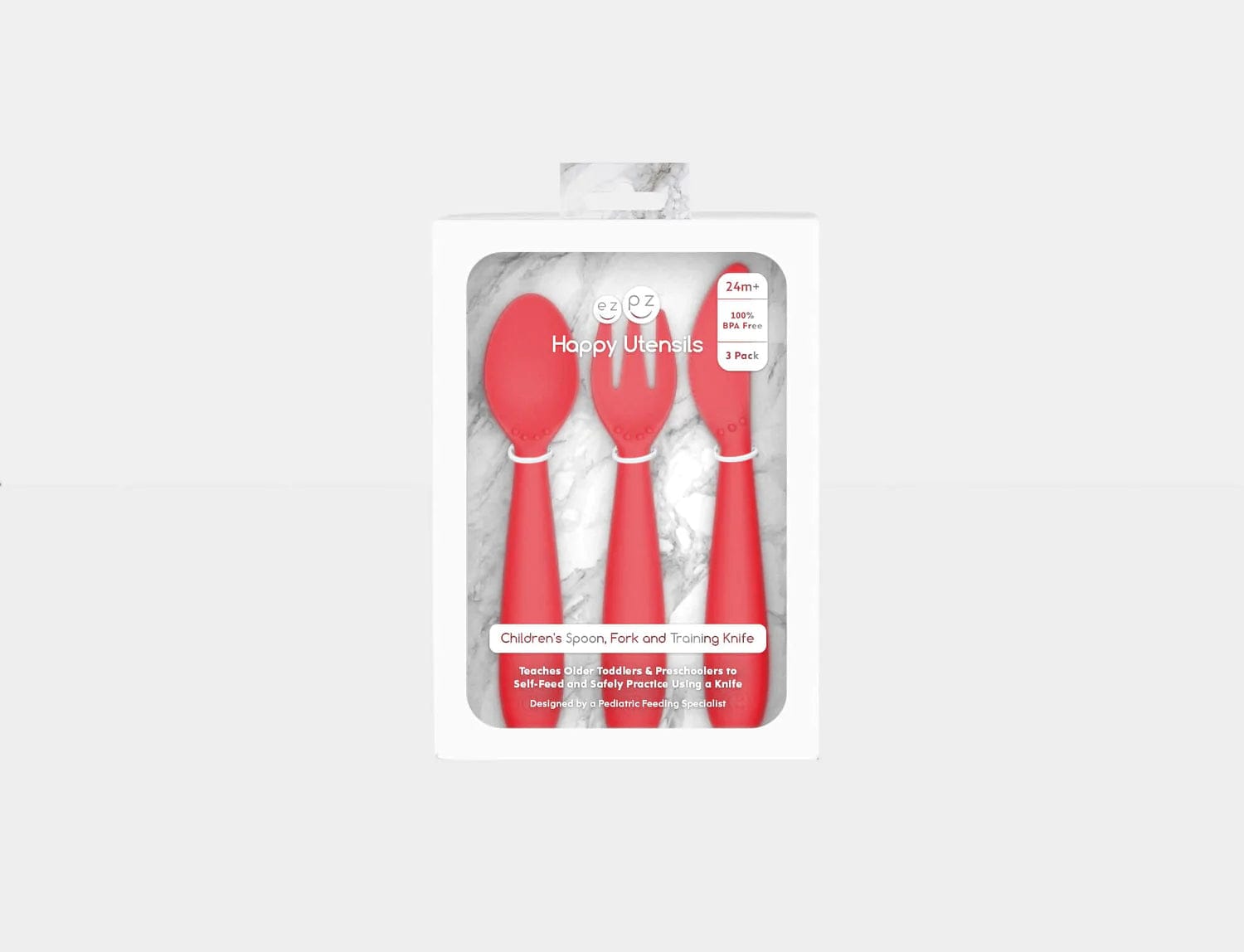 Happy Utensils - Coral Ezpz Lil Tulips
