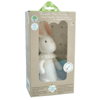 Havah the Bunny Organic Natural Rubber Squeaker Toy Tikiri Toys Lil Tulips