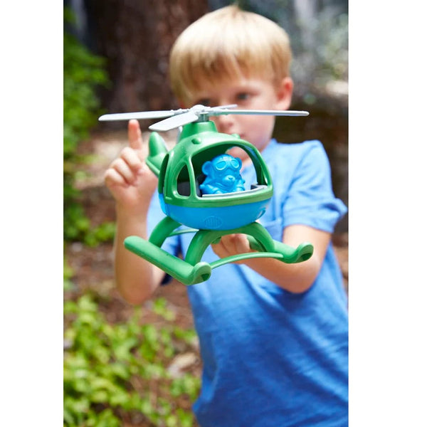 Helicopter Green Toys Lil Tulips
