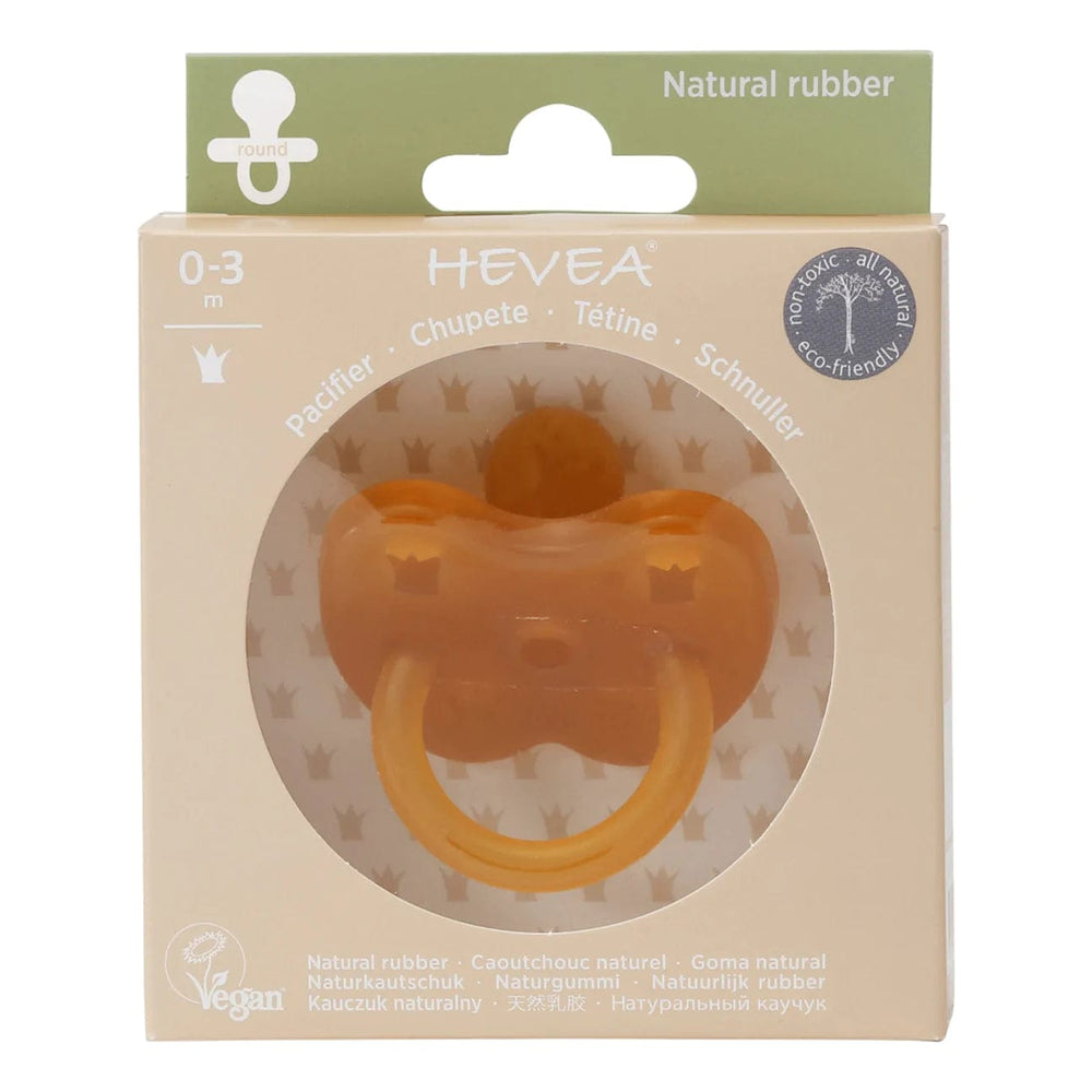 Hevea Classic Natural Rubber Round Pacifier Hevea Hevea Lil Tulips