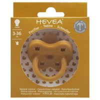 Hevea Pacifier Round Turmeric 3-36 months Hevea Pacifiers & Teethers Lil Tulips