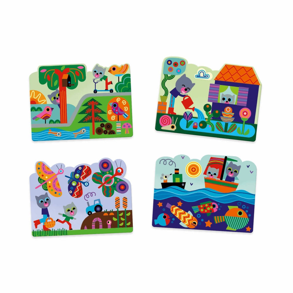 Hidden in the Garden Paint with Water Activity Set Djeco Lil Tulips