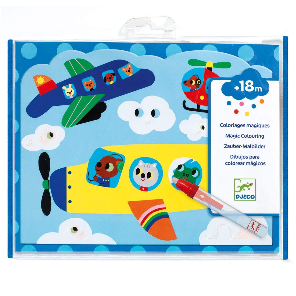 Hidden in the Sky Paint with Water Activity Set Djeco Lil Tulips