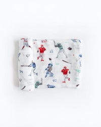 Home Run Deluxe Muslin Swaddle Blanket Little Unicorn Lil Tulips