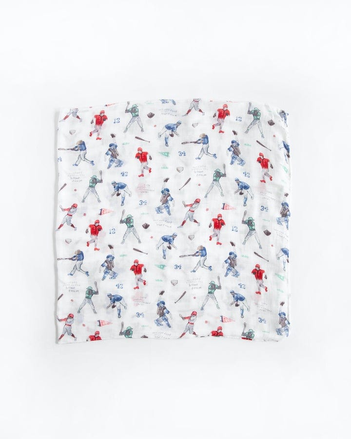 Home Run Deluxe Muslin Swaddle Blanket Little Unicorn Lil Tulips