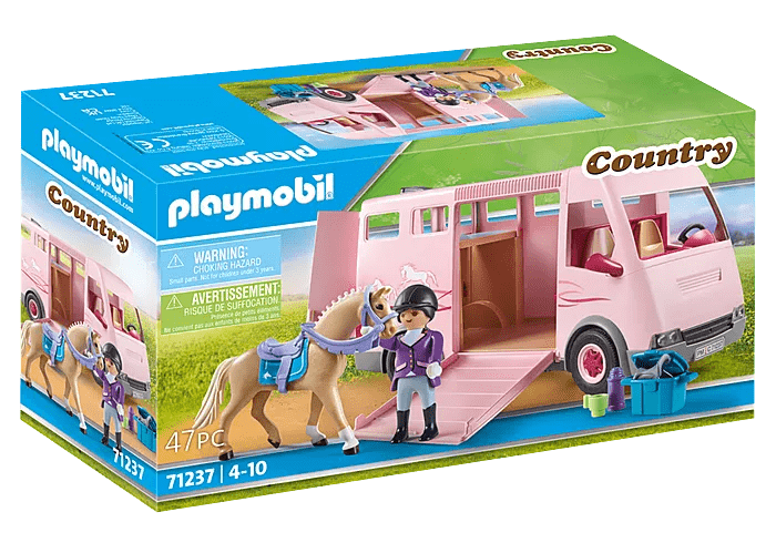 Horse Transporter with Trainer 71237 Playmobil Toys Lil Tulips