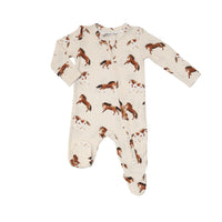 Horses 2-Way Zipper Footie Angel Dear Lil Tulips