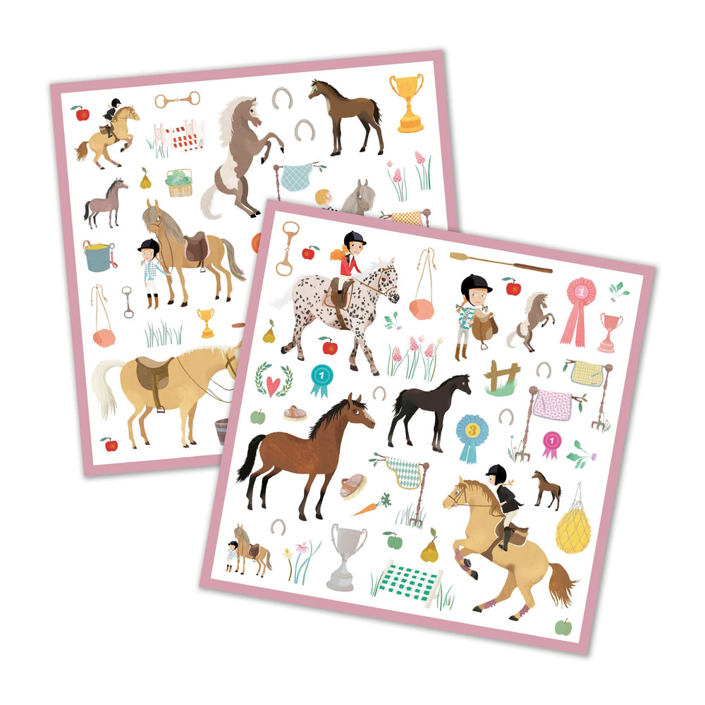 Horses Stickers Djeco Lil Tulips