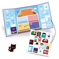 House Repositionable Sticker Book Activity Djeco Lil Tulips